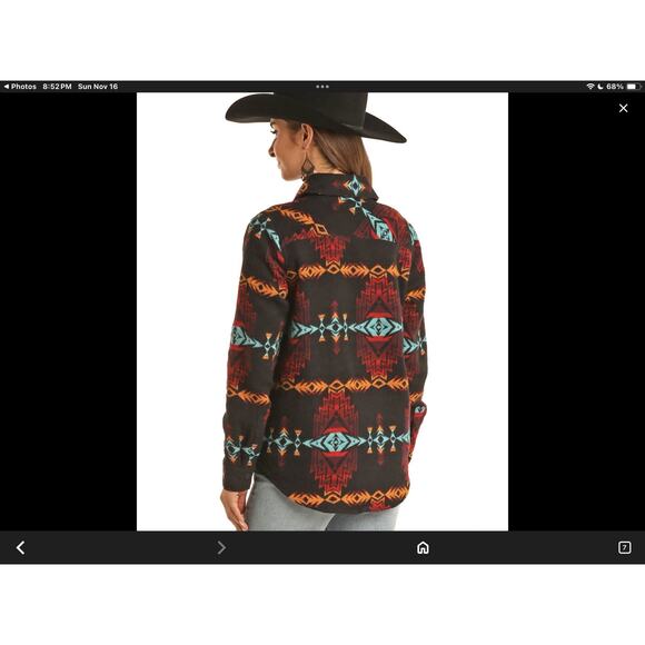 Rock N Roll Denim Women’s western Aztec Print Long Shirt Jacket
Size L - Picture 5 of 9